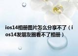 ios14相冊(cè)圖片怎么分享不了（ios14發(fā)朋友圈看不了相冊(cè)）