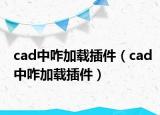 cad中咋加載插件（cad中咋加載插件）
