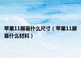 蘋(píng)果11屏幕什么尺寸（蘋(píng)果11屏幕什么材料）