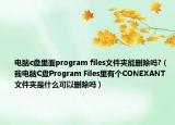電腦c盤里面program files文件夾能刪除嗎?（我電腦C盤Program Files里有個(gè)CONEXANT文件夾是什么可以刪除嗎）
