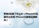 蘋果6花屏了怎么辦（iPhone5S花屏怎么處理 iPhone5S屏幕花屏解決）