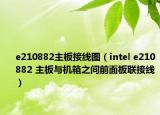 e210882主板接線圖（intel e210882 主板與機箱之間前面板聯(lián)接線）