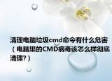 清理電腦垃圾cmd命令有什么危害（電腦里的CMD病毒該怎么樣徹底清理?）