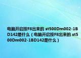 電腦開啟按F8出來的 st500Dm002-1BD142是什么（電腦開啟按F8出來的 st500Dm002-1BD142是什么）