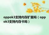 oppok3支持內(nèi)存擴展嗎（oppok3支持內(nèi)存卡嗎）