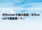 華為nova5卡槽示意圖（華為nova5卡槽是哪一個）