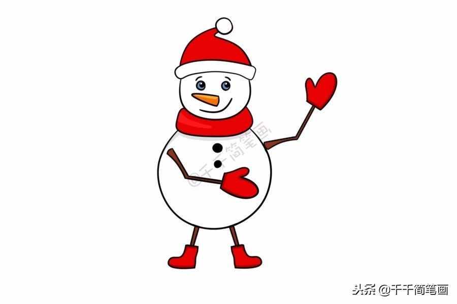 雪人總動(dòng)員，超萌的20種圣誕雪人簡(jiǎn)筆畫！