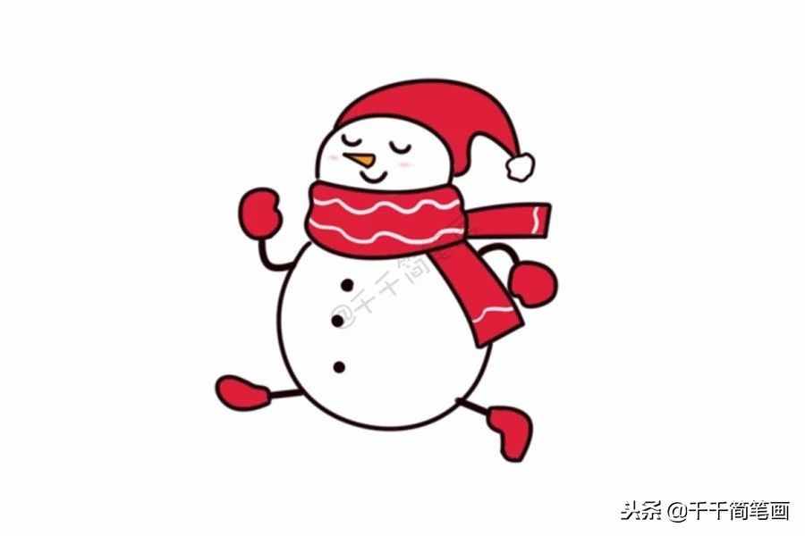 雪人總動(dòng)員，超萌的20種圣誕雪人簡(jiǎn)筆畫！