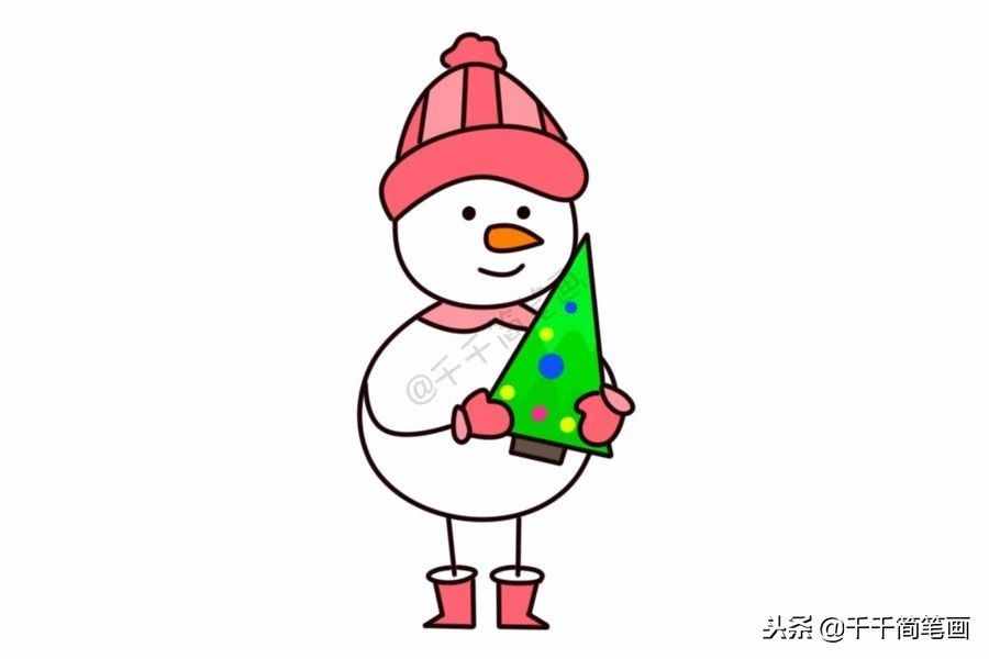 雪人總動(dòng)員，超萌的20種圣誕雪人簡(jiǎn)筆畫！