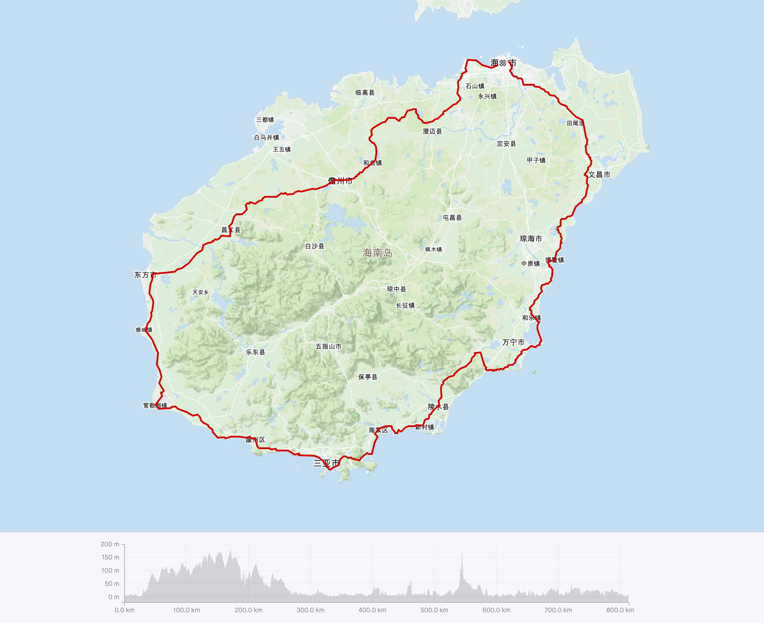 你一定想去的，海南自行車環(huán)島線路介紹，800公里的椰島風(fēng)光