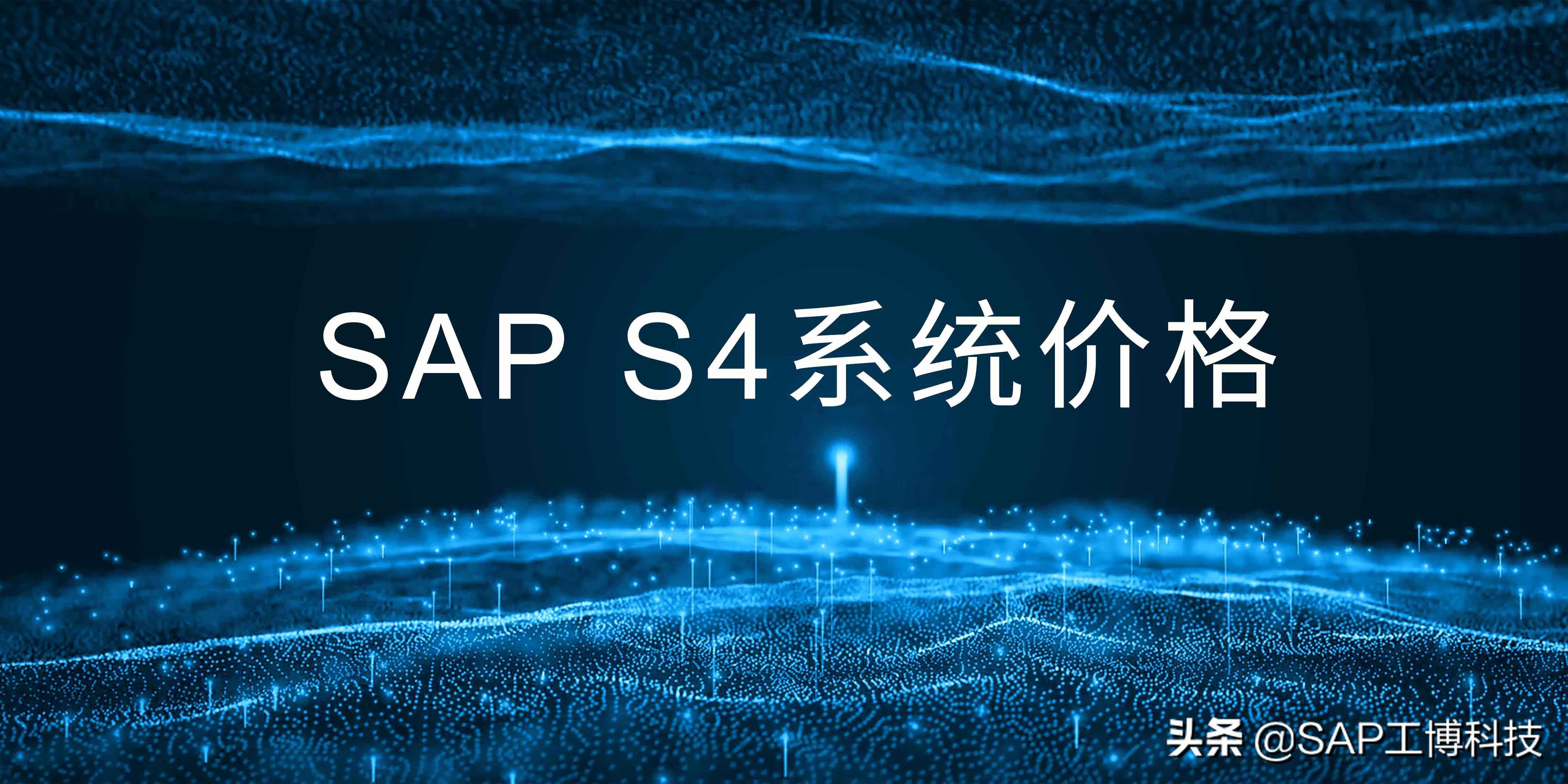 企業(yè)購買一套SAP S4系統(tǒng)，需要多少錢？