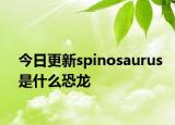 今日更新spinosaurus是什么恐龍