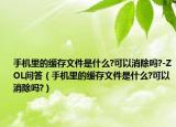 手機里的緩存文件是什么?可以消除嗎?-ZOL問答（手機里的緩存文件是什么?可以消除嗎?）