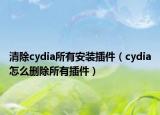 清除cydia所有安裝插件（cydia怎么刪除所有插件）