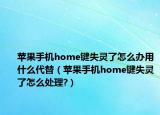 蘋果手機home鍵失靈了怎么辦用什么代替（蘋果手機home鍵失靈了怎么處理?）