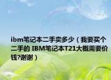 ibm筆記本二手賣多少（我要買個二手的 IBM筆記本T21大概需要價錢?謝謝）