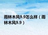 雨林木風(fēng)9.9怎么樣（雨林木風(fēng)9.9）