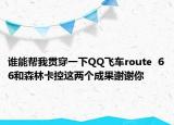 誰能幫我貫穿一下QQ飛車route  66和森林卡控這兩個成果謝謝你