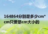 164864分別是多少cm*cm只要是cm大小的