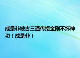 成是非被古三通傳授金剛不壞神功（成是非）