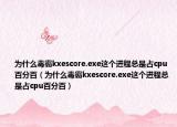 為什么毒霸kxescore.exe這個進(jìn)程總是占cpu百分百（為什么毒霸kxescore.exe這個進(jìn)程總是占cpu百分百）