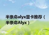 半條命alyx顯卡推薦（半條命Alyx）