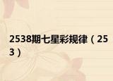 2538期七星彩規(guī)律（253）