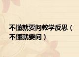 不懂就要問教學(xué)反思（不懂就要問）