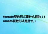 tomato復(fù)數(shù)形式是什么樣的（tomato復(fù)數(shù)形式是什么）