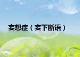 妄想癥（妄下斷語(yǔ)）