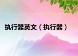 執(zhí)行器英文（執(zhí)行器）