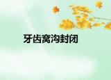 牙齒窩溝封閉