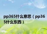 pp365什么意思（pp365什么東西）