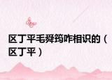 區(qū)丁平毛舜筠咋相識的（區(qū)丁平）