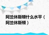 阿蘭休斯頓什么水平（阿蘭休斯頓）