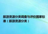 旅游資源分類調查與評價國家標準（旅游資源分類）