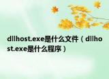 dllhost.exe是什么文件（dllhost.exe是什么程序）