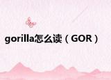 gorilla怎么讀（GOR）