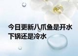 今日更新八爪魚是開水下鍋還是冷水