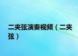 二夾弦演奏視頻（二夾弦）