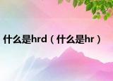 什么是hrd（什么是hr）