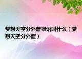 夢想天空分外藍粵語叫什么（夢想天空分外藍）