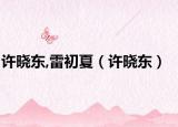 許曉東,雷初夏（許曉東）