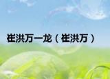 崔洪萬一龍（崔洪萬）