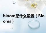 bloom是什么設(shè)置（Blooms）