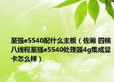 至強(qiáng)e5540配什么主板（佐瀚 四核八線程至強(qiáng)e5540處理器4g集成顯卡怎么樣）