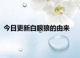 今日更新白眼狼的由來