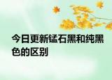 今日更新錳石黑和純黑色的區(qū)別