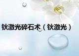 鈥激光碎石術(shù)（鈥激光）