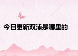 今日更新雙浦是哪里的